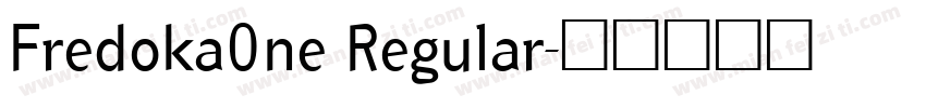 Fredoka0ne Regular字体转换